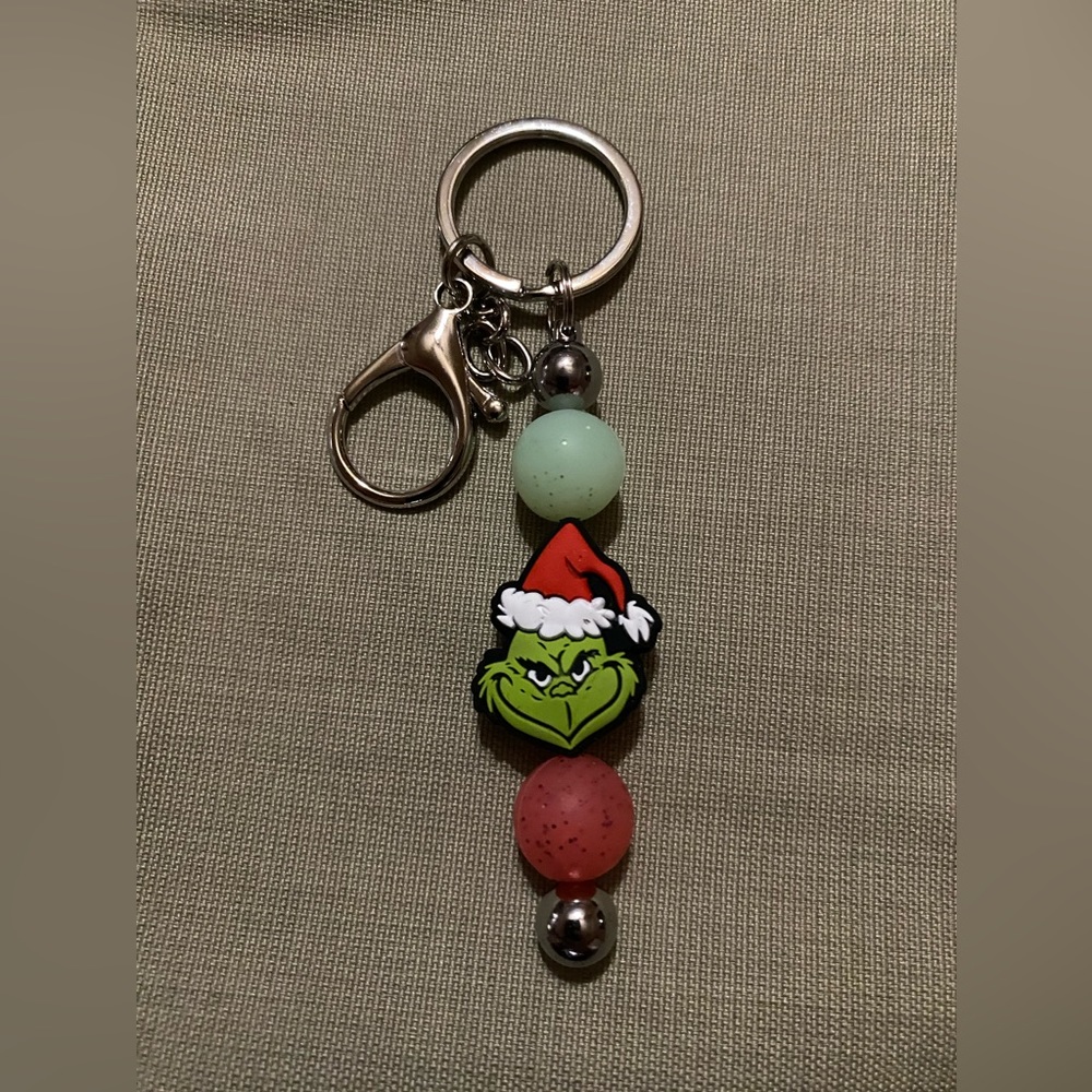 Grinch keychain
